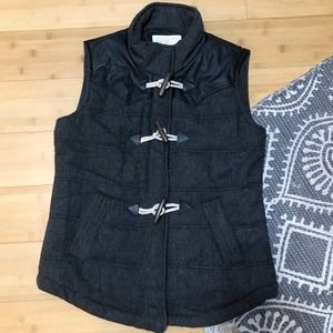 Ci Sono herringbone vest Large new without tags